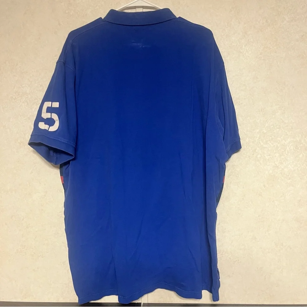 Ralph Lauren‎ Blue Polo Shirt with Yellow Logo